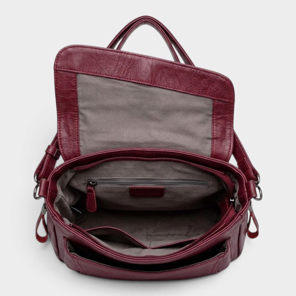 Sac bandoulière en simili cuir souple pour femme