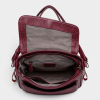 Sac bandoulière en simili cuir souple pour femme
