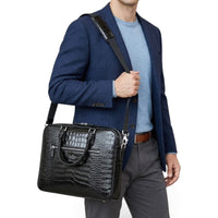 Sac ordinateur croco