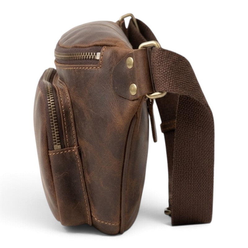 Sac banane en cuir