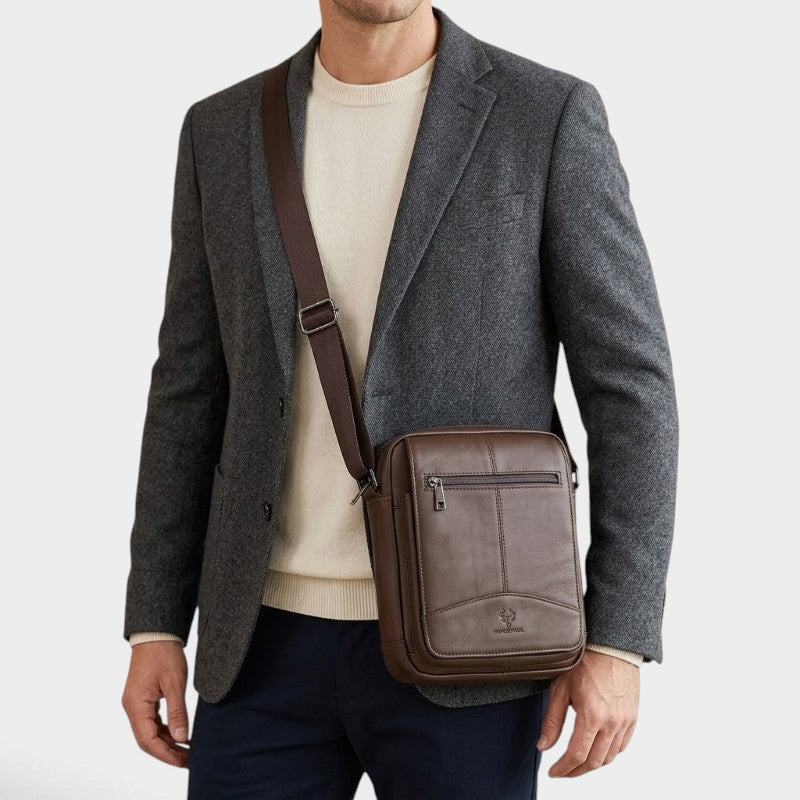 Sacoche homme en cuir authentique