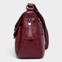 Sac bandoulière en simili cuir souple pour femme