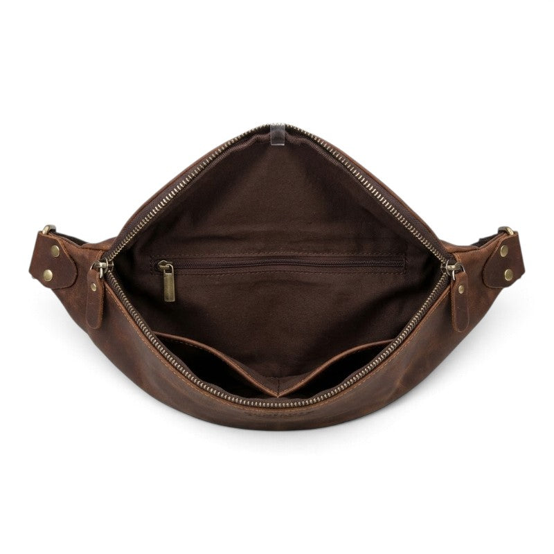 Sac banane en cuir