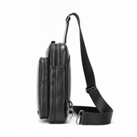 Sacoche cuir noir pour homme