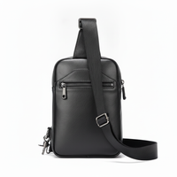 Sacoche cuir noir pour homme