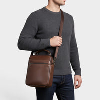 Sacoche pour homme en cuir