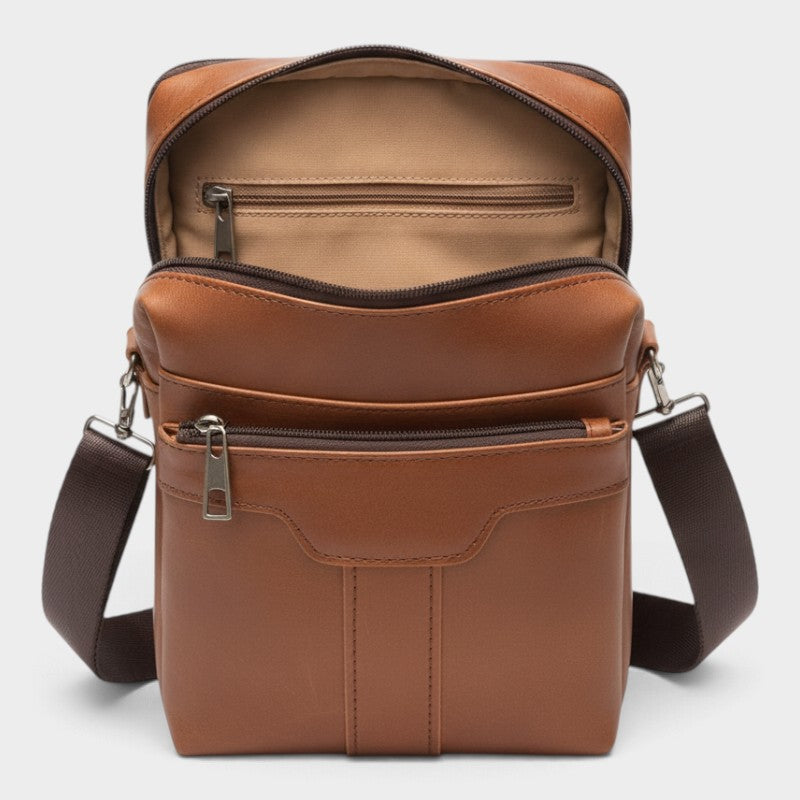 Sacoche cuir marron