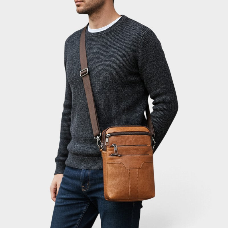 Sacoche cuir marron