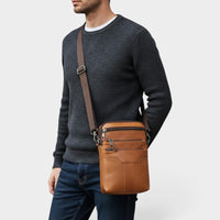 Sacoche cuir marron