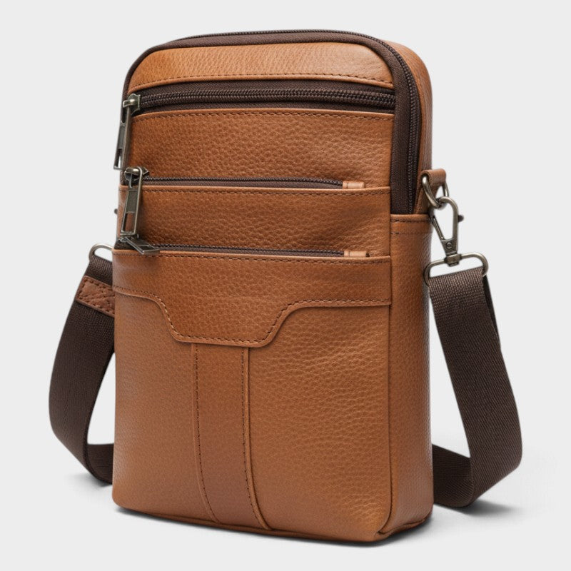 Sacoche cuir marron