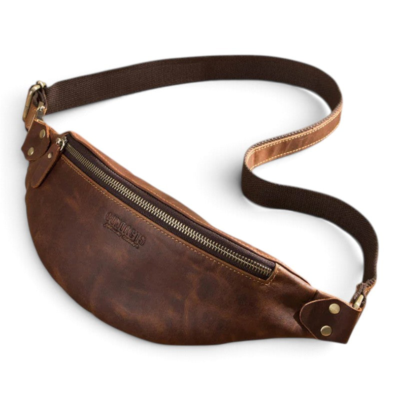 Sac banane en cuir