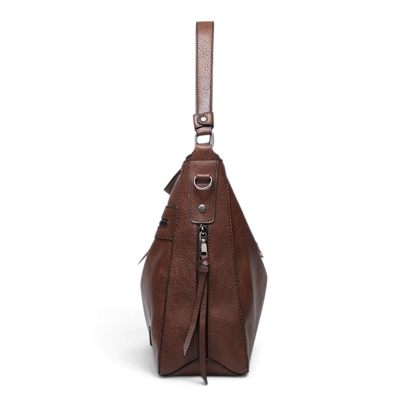 Grand sac bandoulière en simili cuir élégant
