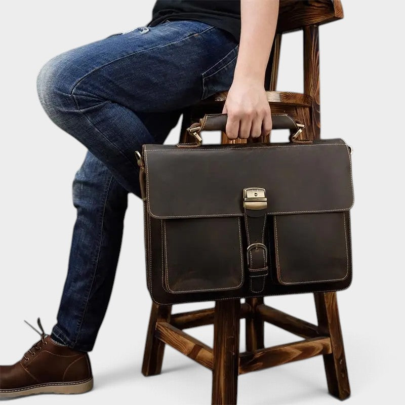 Sacoche homme vintage