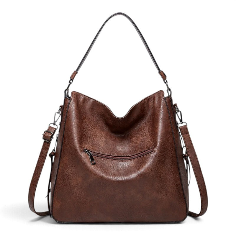 Grand sac bandoulière en simili cuir élégant