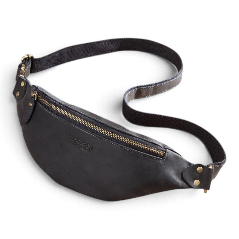 Sac banane en cuir