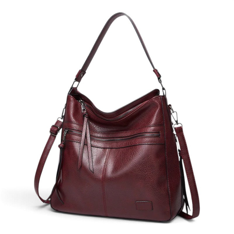 Grand sac bandoulière en simili cuir élégant