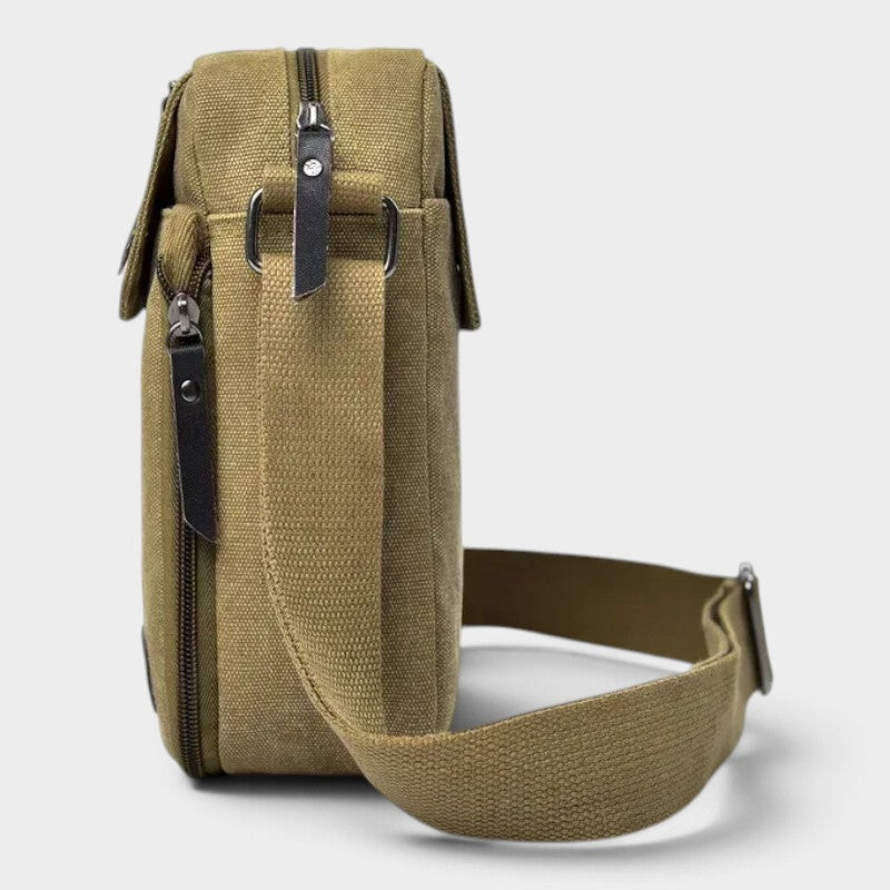 Sacoche bandoulière homme toile