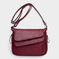 Sac bandoulière en simili cuir souple pour femme