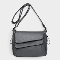 Sac bandoulière en simili cuir souple pour femme