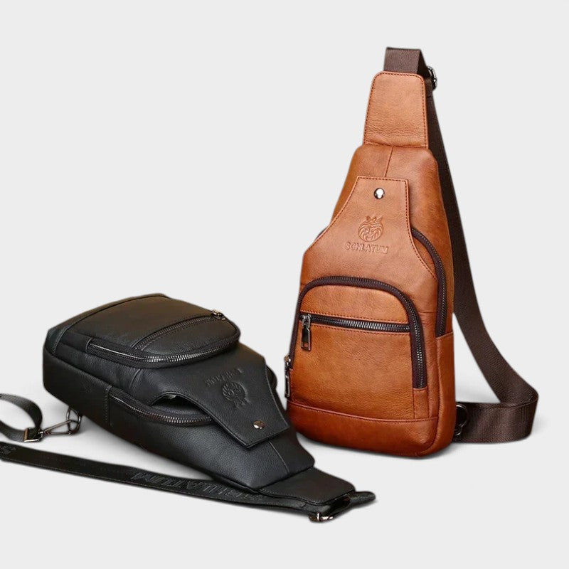 Sacoche bandoulière homme en cuir
