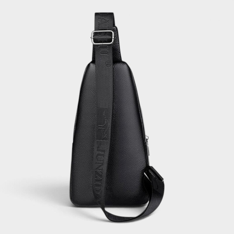 Sacoche Bandoulière Homme Cuir Noir