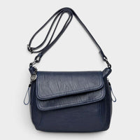 Sac bandoulière en simili cuir souple pour femme