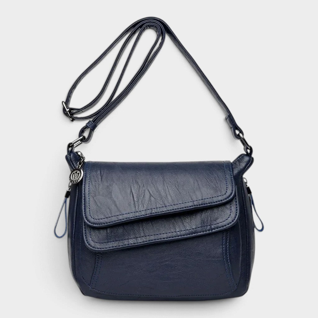 Sac bandoulière en simili cuir souple pour femme