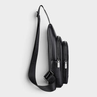 Sacoche Bandoulière Homme Cuir Noir