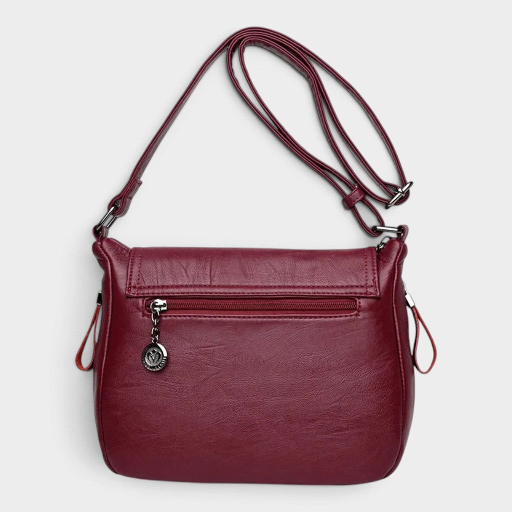 Sac bandoulière en simili cuir souple pour femme