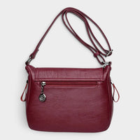 Sac bandoulière en simili cuir souple pour femme