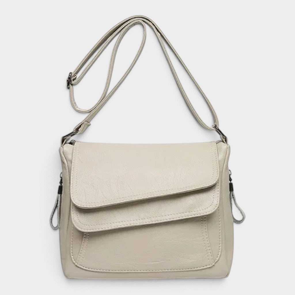 Sac bandoulière en simili cuir souple pour femme