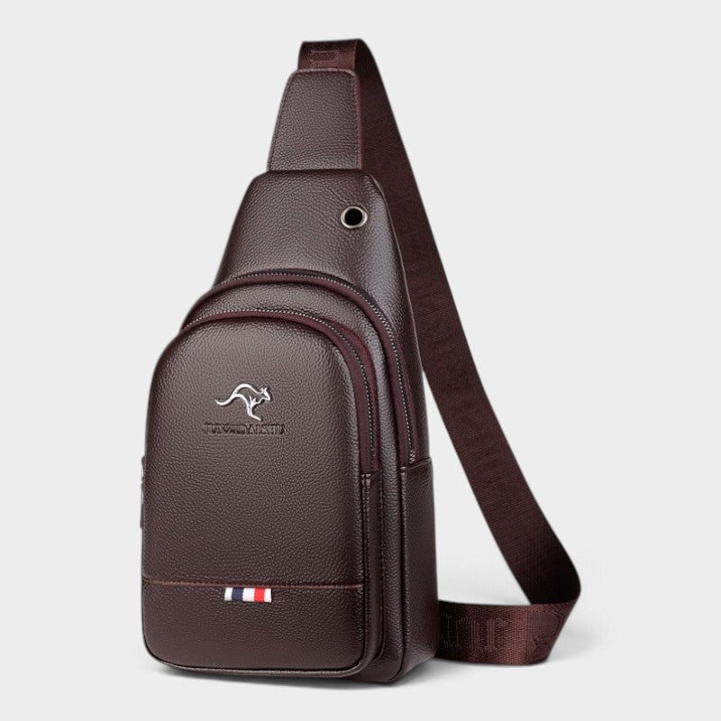Sacoche Bandoulière Homme Cuir Noir