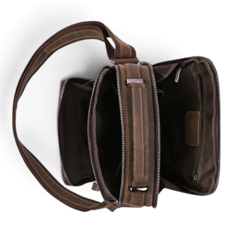 Sacoche pour homme en cuir solide