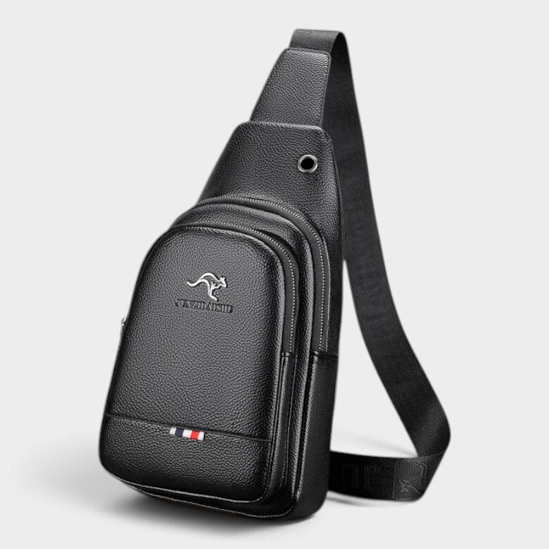 Sacoche Bandoulière Homme Cuir Noir
