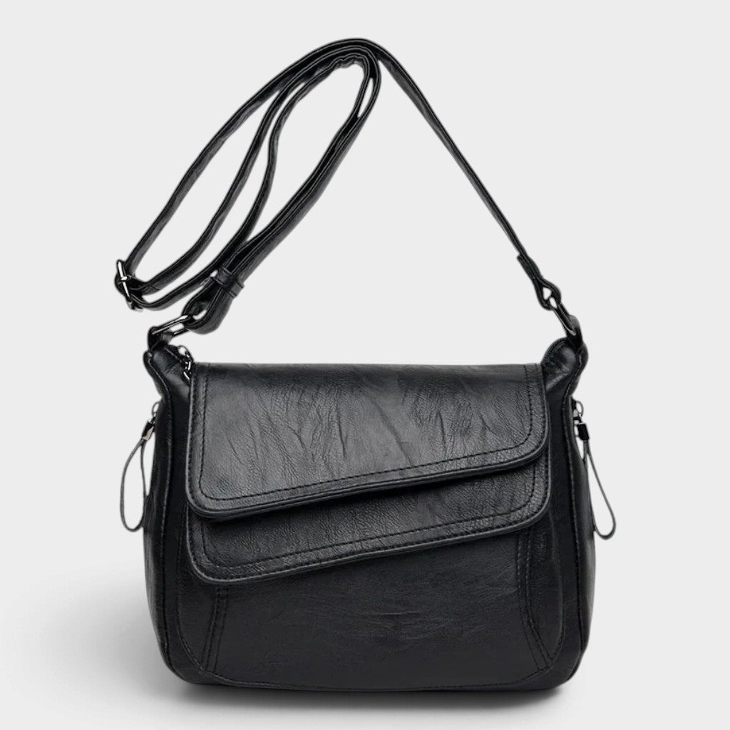 Sac bandoulière en simili cuir souple pour femme
