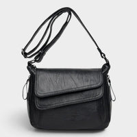 Sac bandoulière en simili cuir souple pour femme
