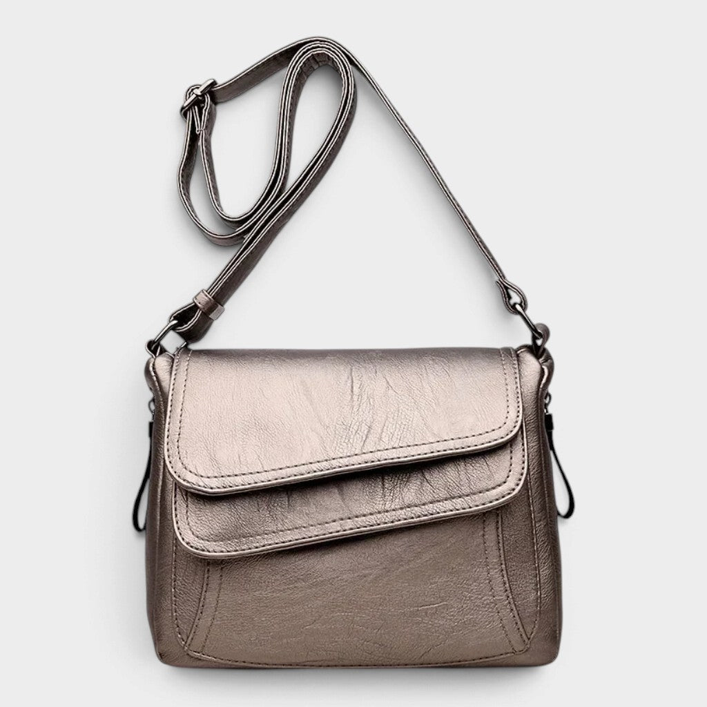 Sac bandoulière en simili cuir souple pour femme