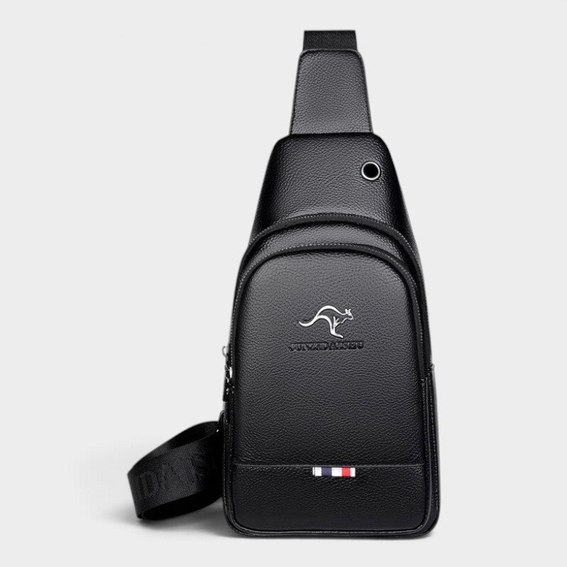Sacoche Bandoulière Homme Cuir Noir