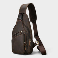 Sacoche bandoulière homme en cuir