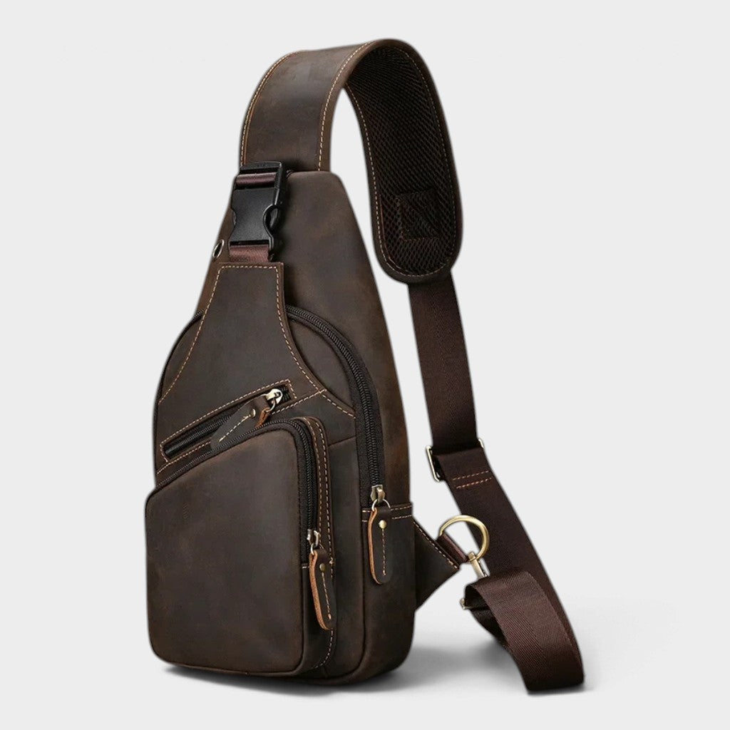 Sacoche bandoulière homme en cuir