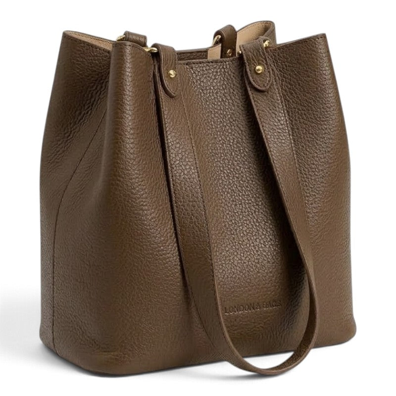 Sac seau femme en cuir de vachette