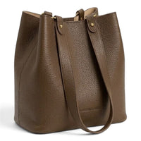 Sac seau femme en cuir de vachette