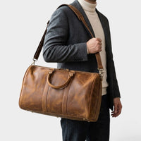 Sac de voyage homme cuir vintage