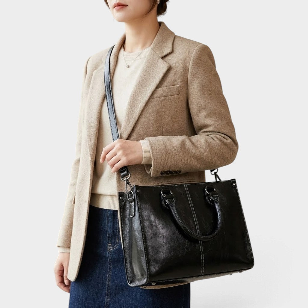 Sac à main en cuir véritable