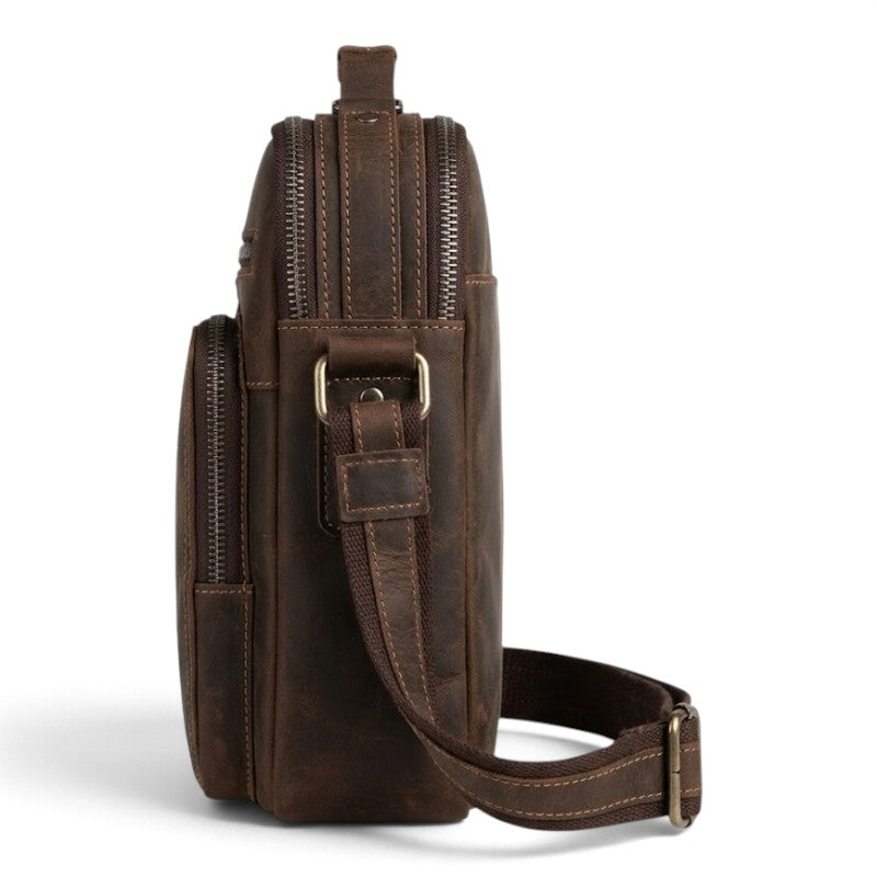Sacoche pour homme en cuir solide