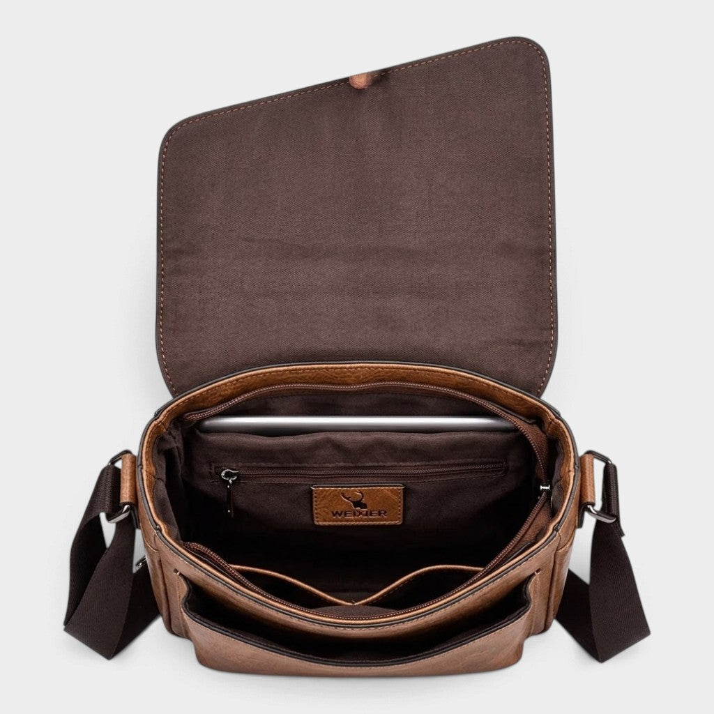 Sacoche en cuir vintage