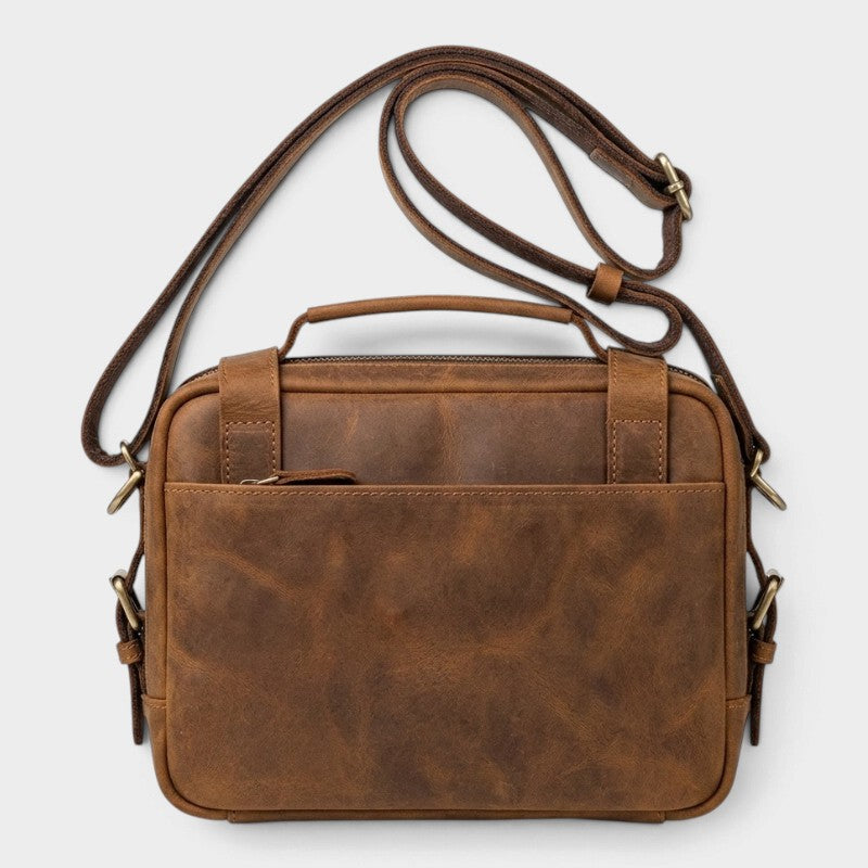 Sacoche pour homme en cuir véritable